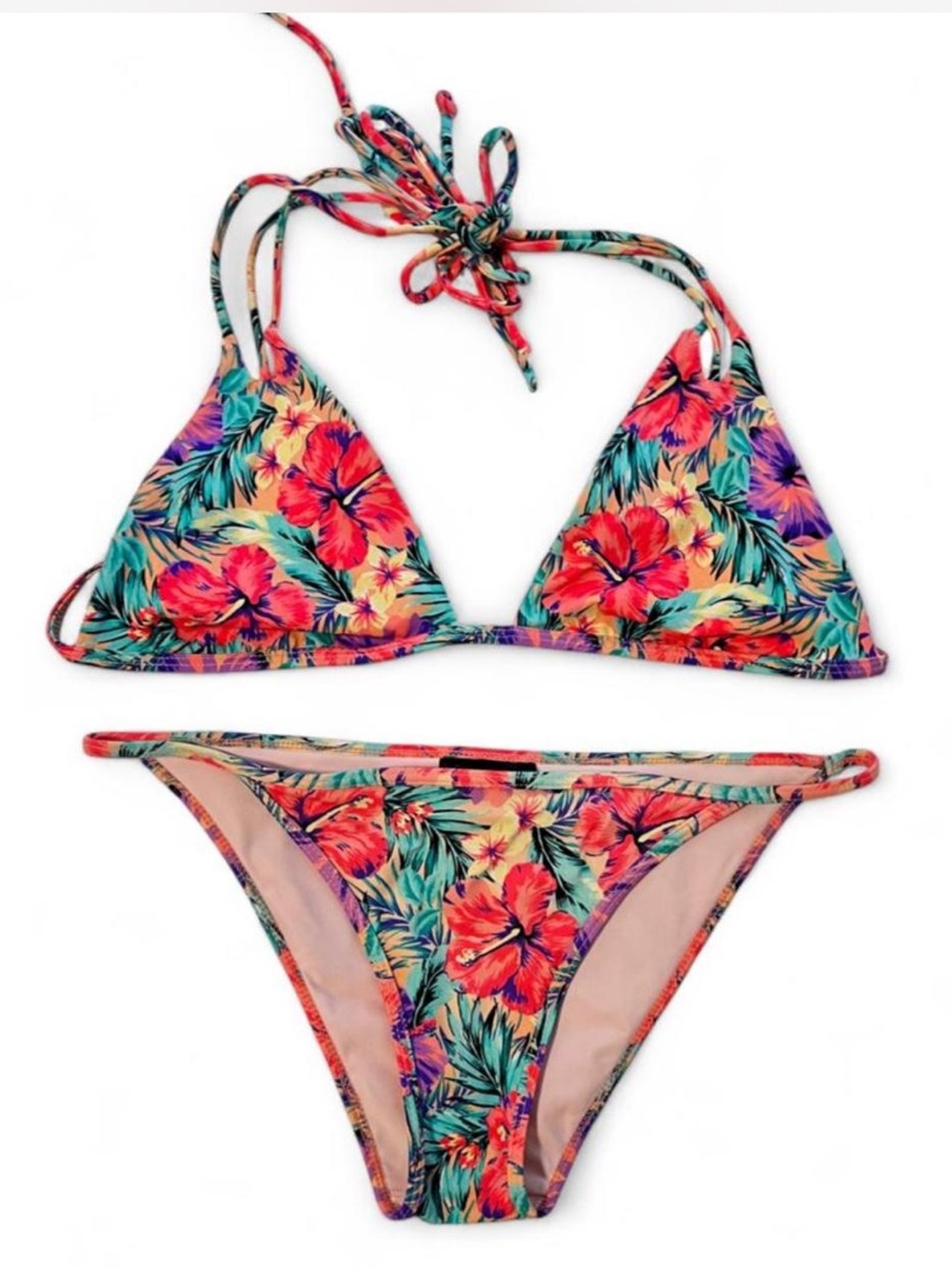 Skinnydip Pacsun Bikini tropical print size small